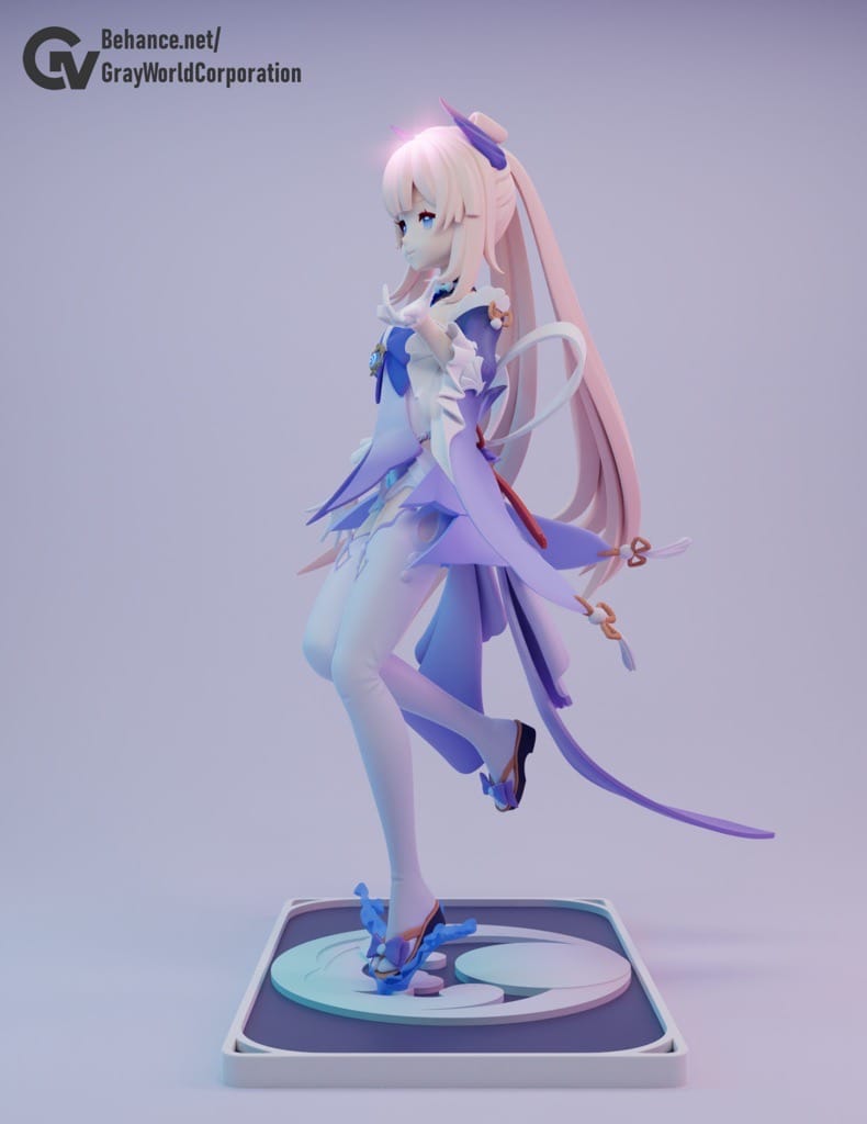 P站图纸印象馆 GrayWorld 原神 神巫女珊瑚宫心海 GrayWorld 原神 神巫女珊瑚宫心海