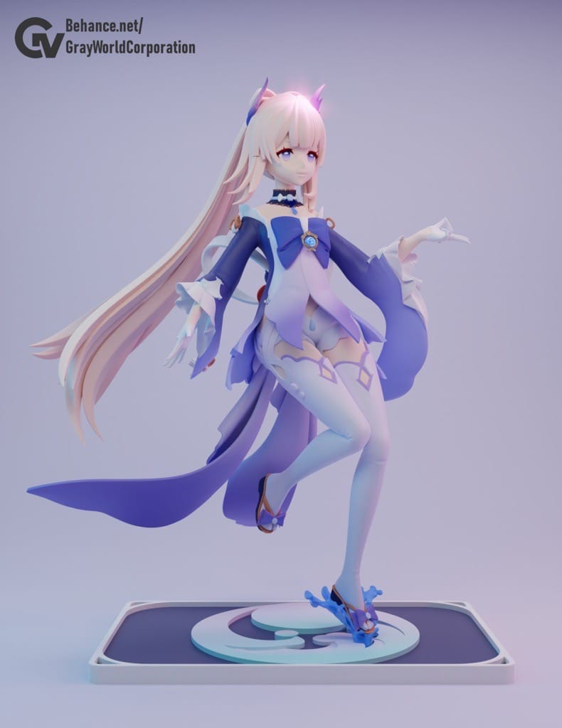 P站图纸印象馆 GrayWorld 原神 神巫女珊瑚宫心海 GrayWorld 原神 神巫女珊瑚宫心海