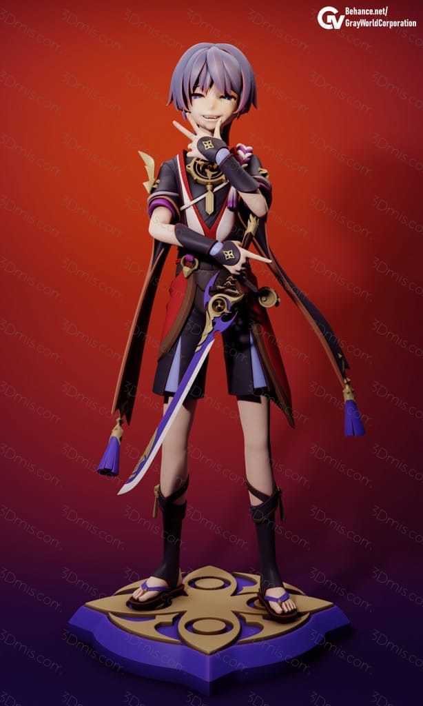 P站图纸印象馆 GrayWorld 原神 执行官阿蕾奇诺 GrayWorld 原神 执行官阿蕾奇诺