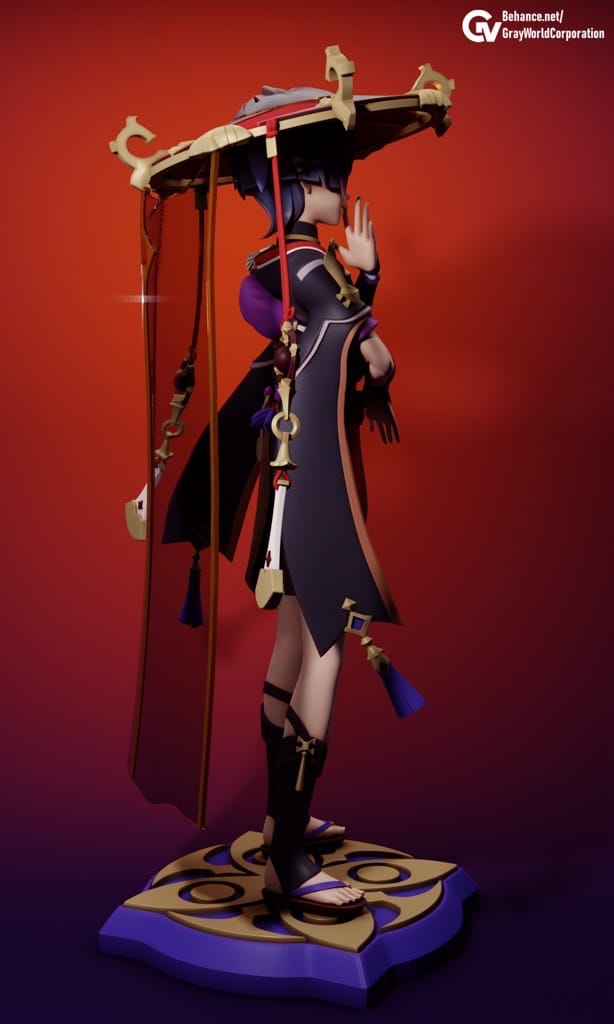 P站图纸印象馆 GrayWorld 原神 执行官阿蕾奇诺 GrayWorld 原神 执行官阿蕾奇诺