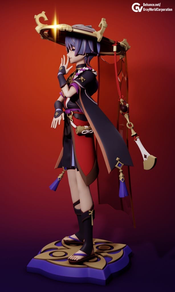 P站图纸印象馆 GrayWorld 原神 执行官阿蕾奇诺 GrayWorld 原神 执行官阿蕾奇诺