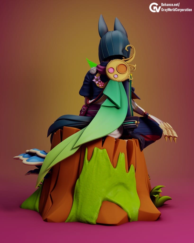 P站图纸印象馆 GrayWorld 原神 巡林官提纳里 GrayWorld 原神 巡林官提纳里