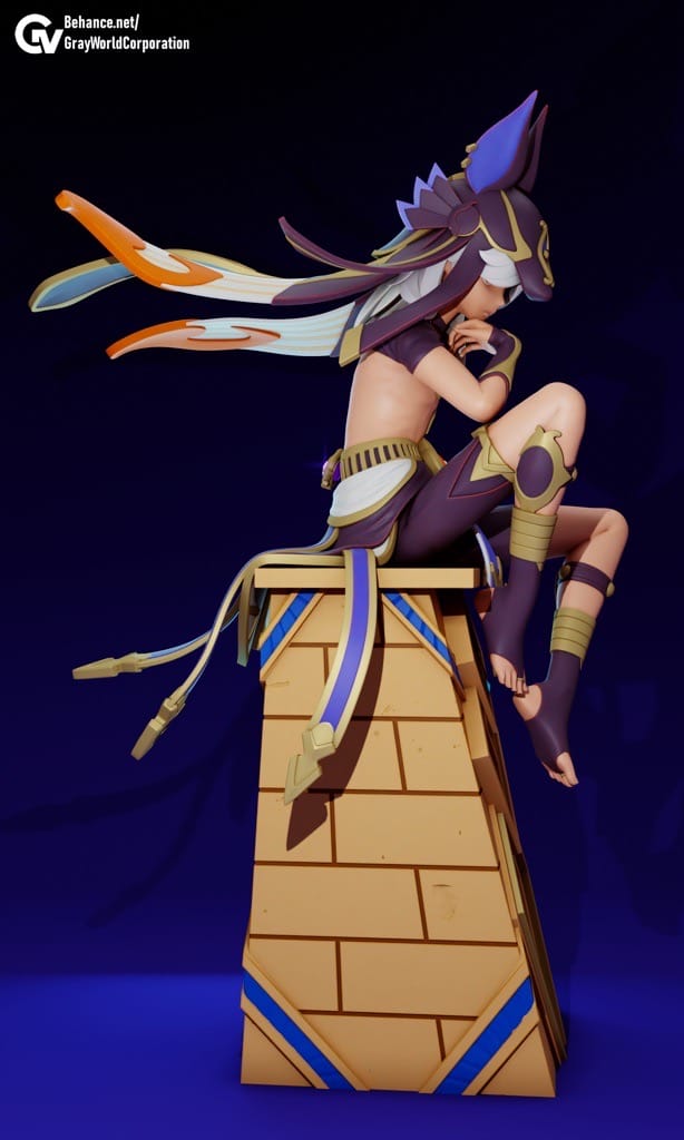 P站图纸印象馆 GrayWorld 原神 大风纪官 赛诺 GrayWorld 原神 大风纪官 赛诺