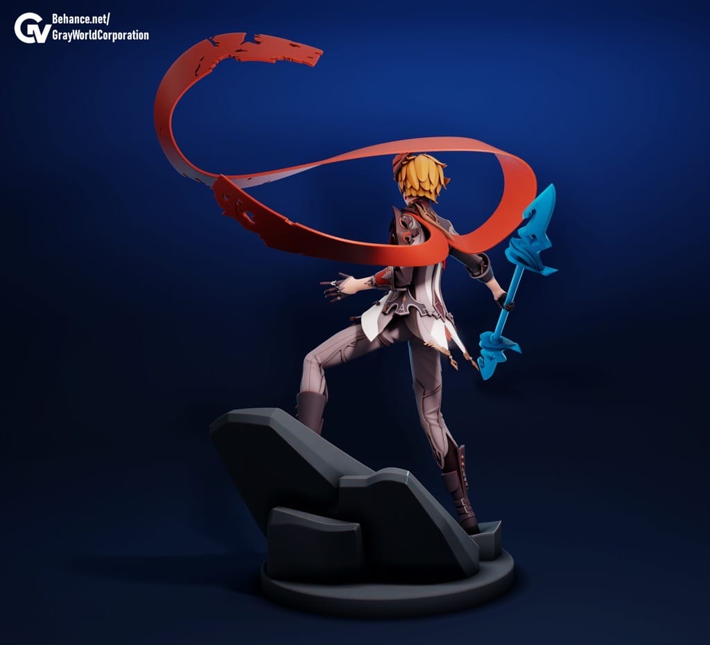 P站图纸印象馆 GrayWorld 原神 执行官达达利亚 GrayWorld 原神 执行官达达利亚