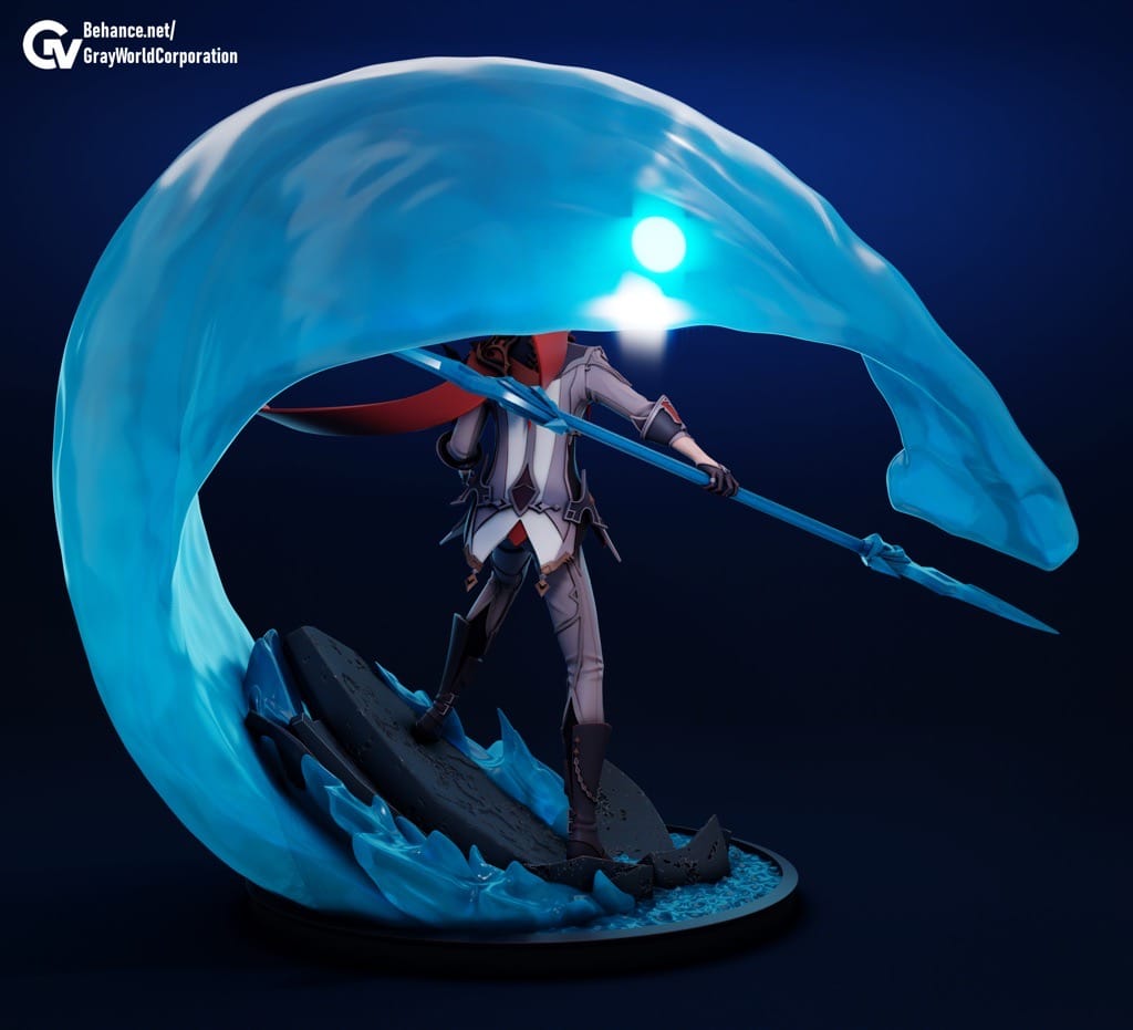 P站图纸印象馆 GrayWorld 原神 执行官达达利亚 GrayWorld 原神 执行官达达利亚