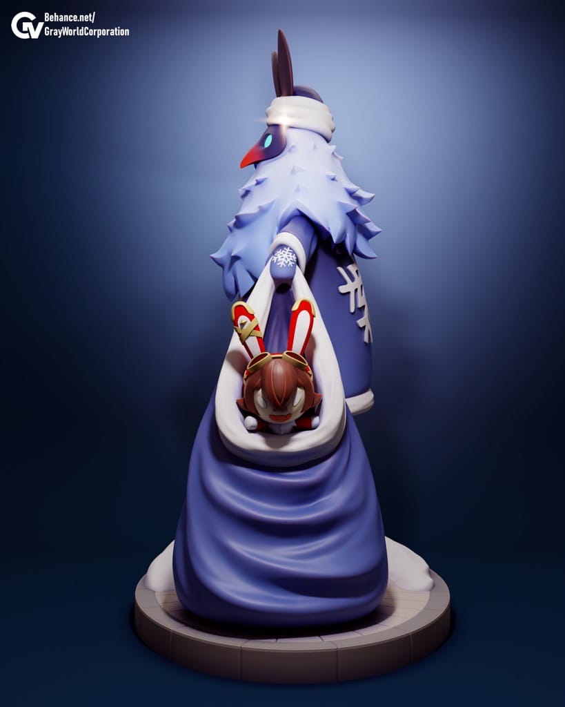 P站图纸印象馆 GrayWorld 原神 弗洛斯特爷爷 GrayWorld 原神 弗洛斯特爷爷