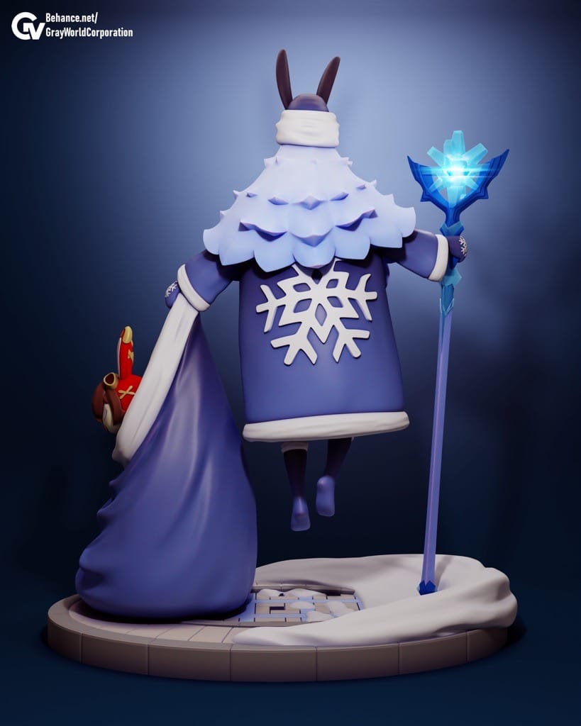 P站图纸印象馆 GrayWorld 原神 弗洛斯特爷爷 GrayWorld 原神 弗洛斯特爷爷