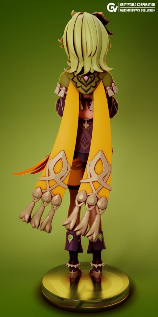 P站图纸印象馆 GrayWorld 原神 巡林员科莱 GrayWorld 原神 巡林员科莱