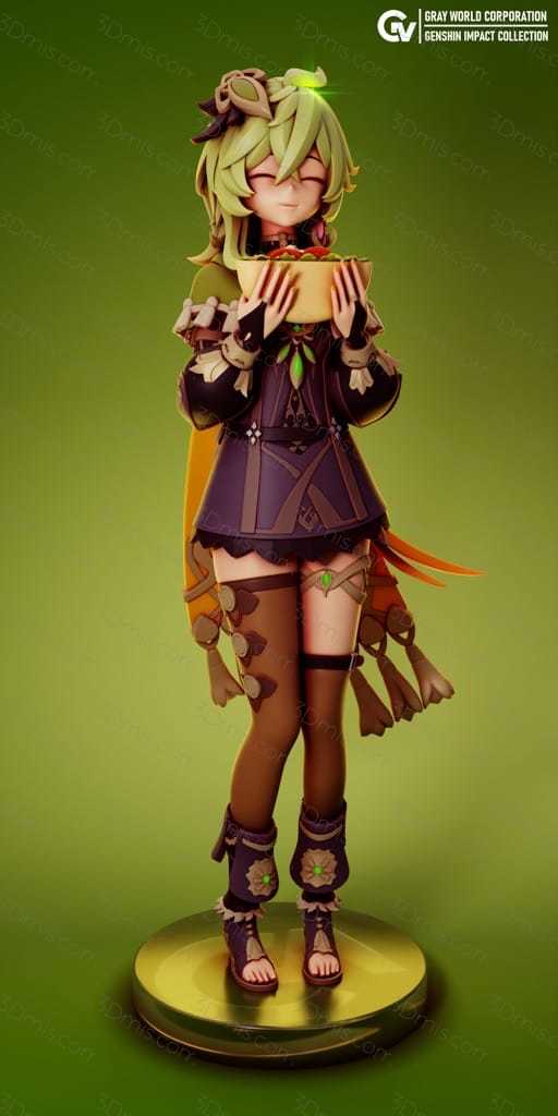 P站图纸印象馆 GrayWorld 原神 巡林员科莱 GrayWorld 原神 巡林员科莱