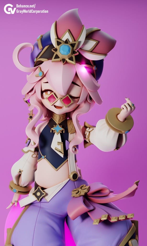 P站图纸印象馆 GrayWorld 原神 百货商人 多莉 GrayWorld 原神 百货商人 多莉