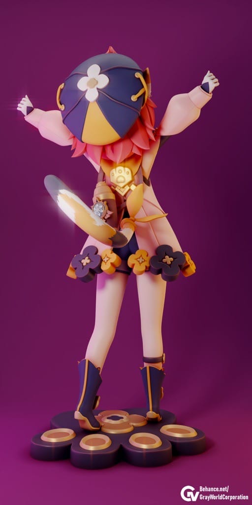 P站图纸印象馆 GrayWorld 原神 调酒师 迪奥娜 GrayWorld 原神 调酒师 迪奥娜