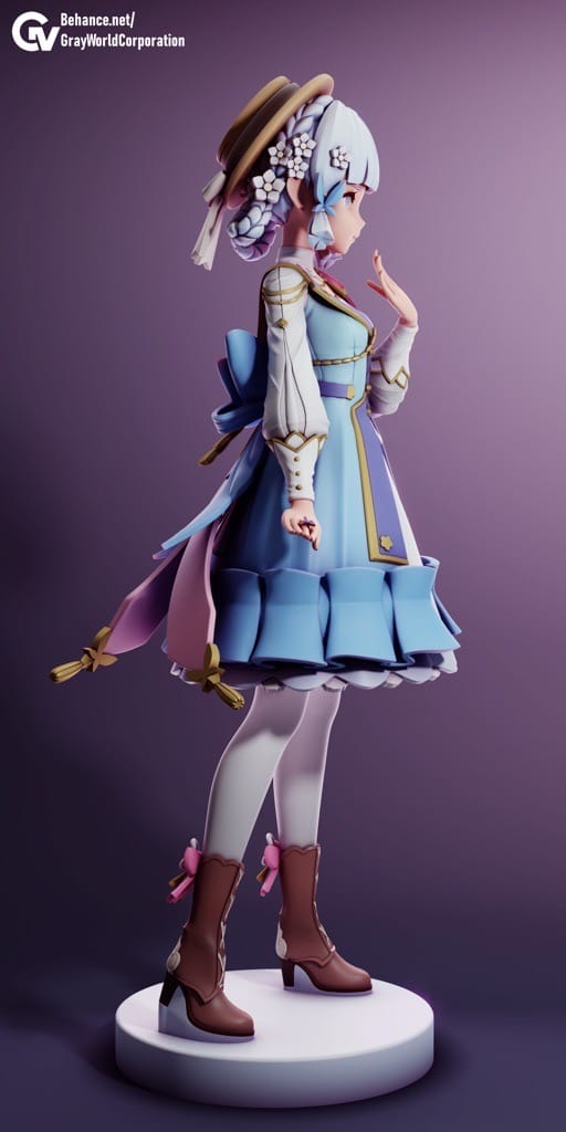 P站图纸印象馆 GrayWorld 原神 社奉行神里绫华 GrayWorld 原神 社奉行神里绫华