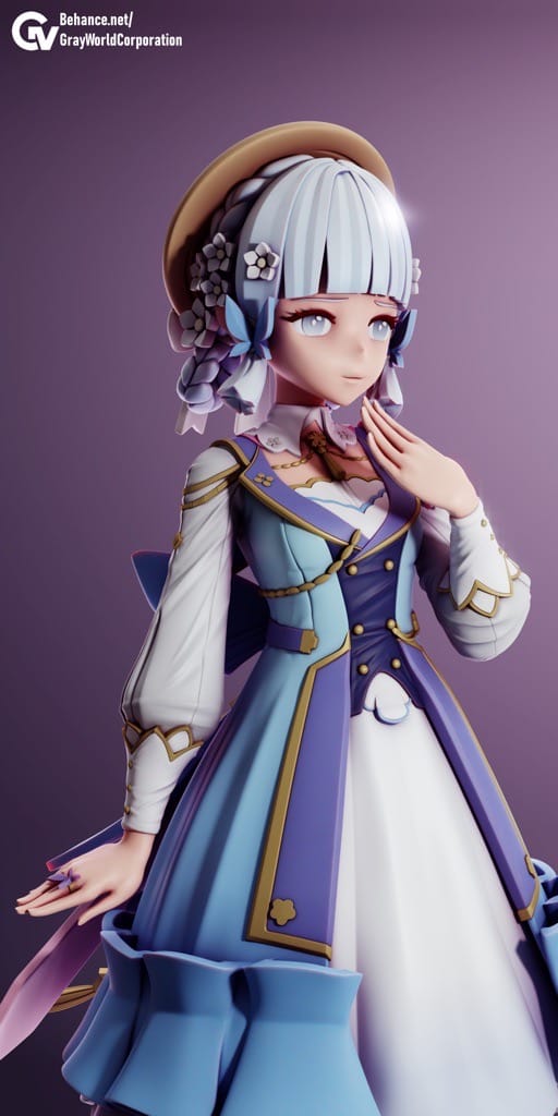 P站图纸印象馆 GrayWorld 原神 社奉行神里绫华 GrayWorld 原神 社奉行神里绫华