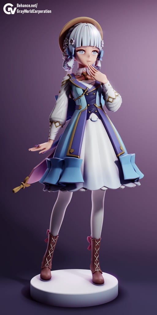 P站图纸印象馆 GrayWorld 原神 社奉行神里绫华 GrayWorld 原神 社奉行神里绫华