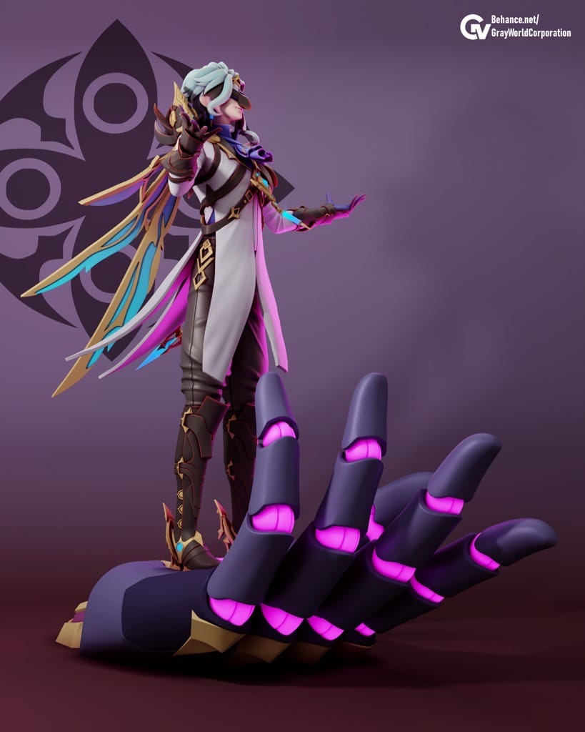 P站图纸印象馆 GrayWorld 原神 愚人众执行官博士 GrayWorld 原神 愚人众执行官博士