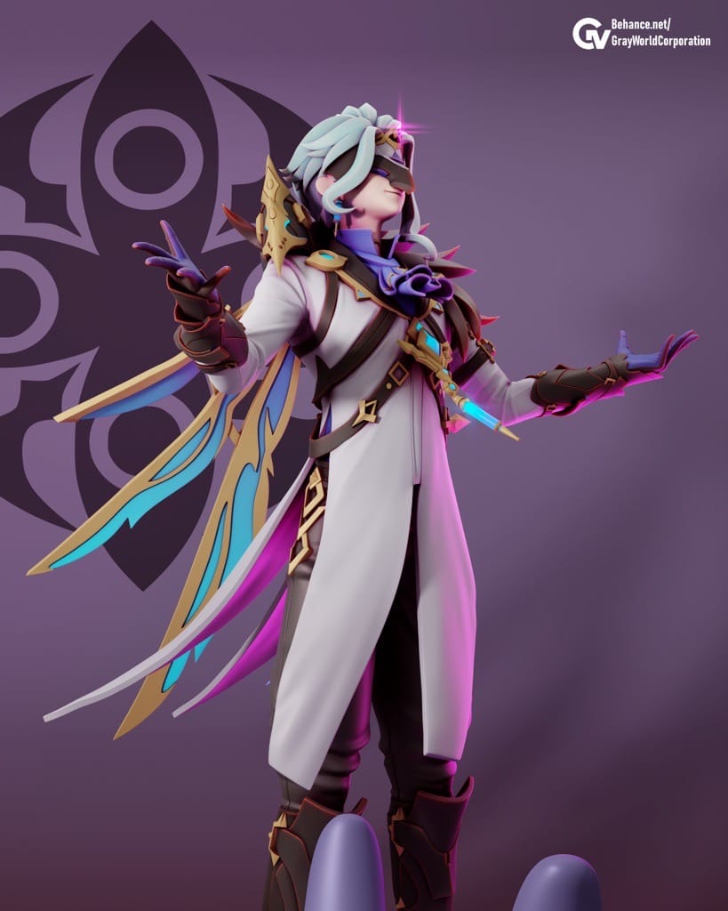 P站图纸印象馆 GrayWorld 原神 愚人众执行官博士 GrayWorld 原神 愚人众执行官博士