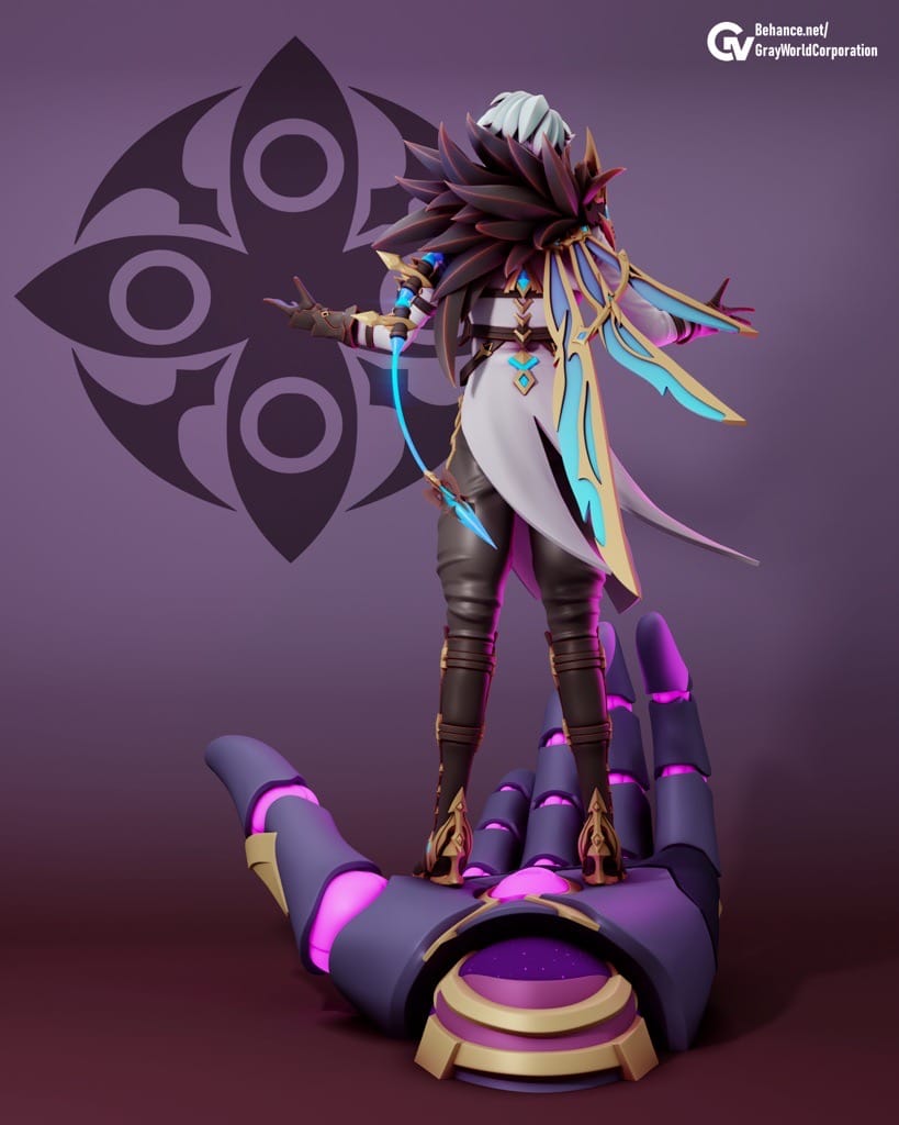 P站图纸印象馆 GrayWorld 原神 愚人众执行官博士 GrayWorld 原神 愚人众执行官博士