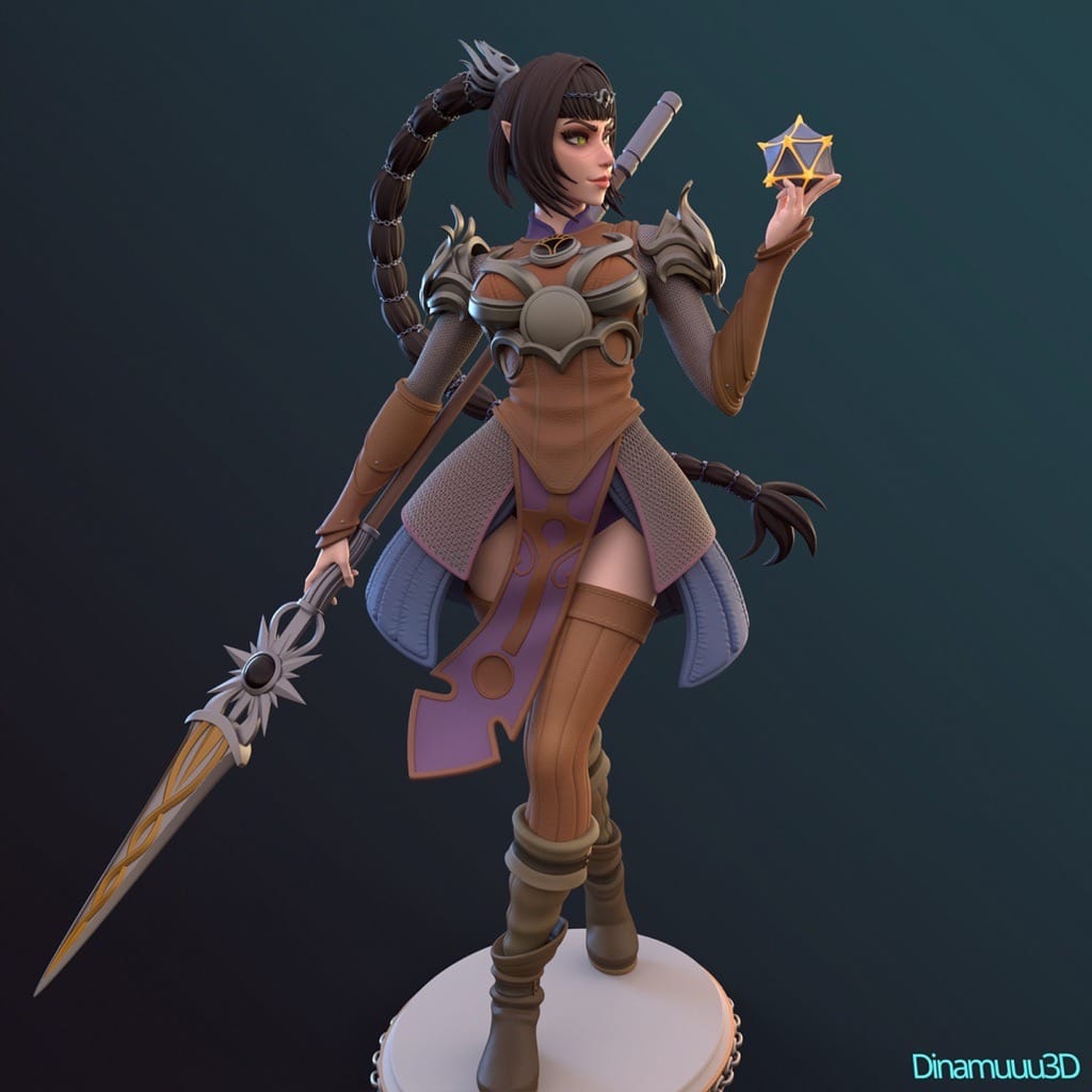 P站图纸印象馆 Dinamuuu 3D 博德之门 影心 Dinamuuu 3D 博德之门 影心