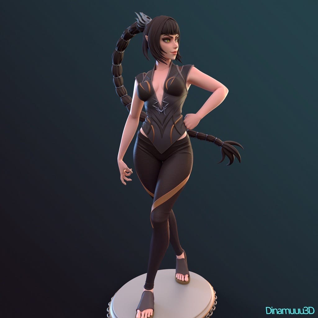 P站图纸印象馆 Dinamuuu 3D 博德之门 影心 Dinamuuu 3D 博德之门 影心