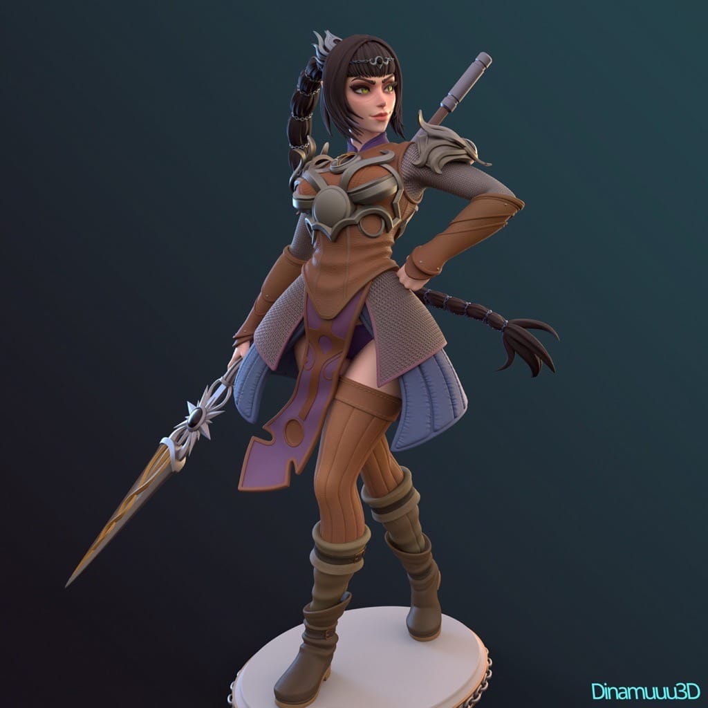 P站图纸印象馆 Dinamuuu 3D 博德之门 影心 Dinamuuu 3D 博德之门 影心