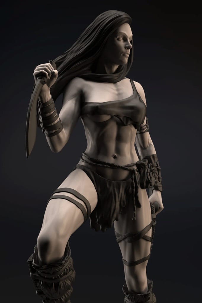 P站图纸印象馆 Gsculpt 丛林女刺客 Gsculpt 丛林女刺客