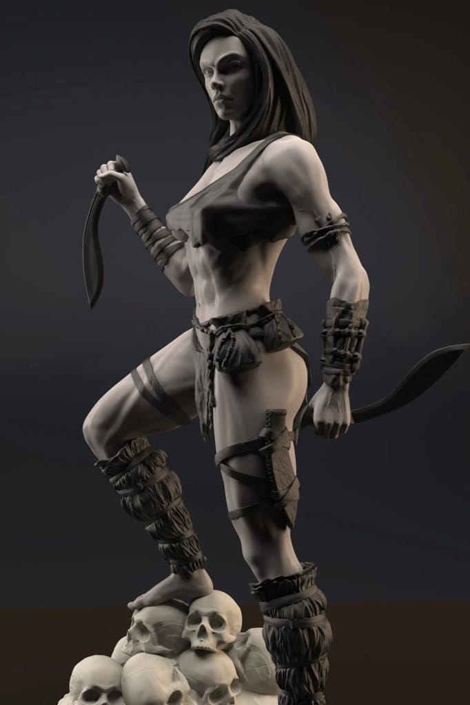 P站图纸印象馆 Gsculpt 丛林女刺客 Gsculpt 丛林女刺客