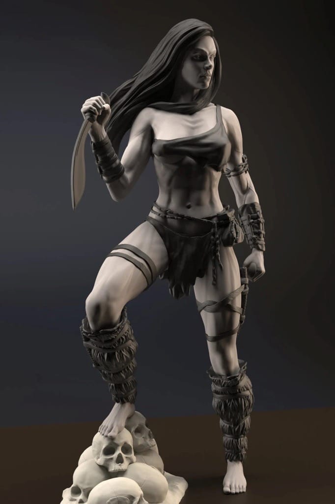 P站图纸印象馆 Gsculpt 丛林女刺客 Gsculpt 丛林女刺客