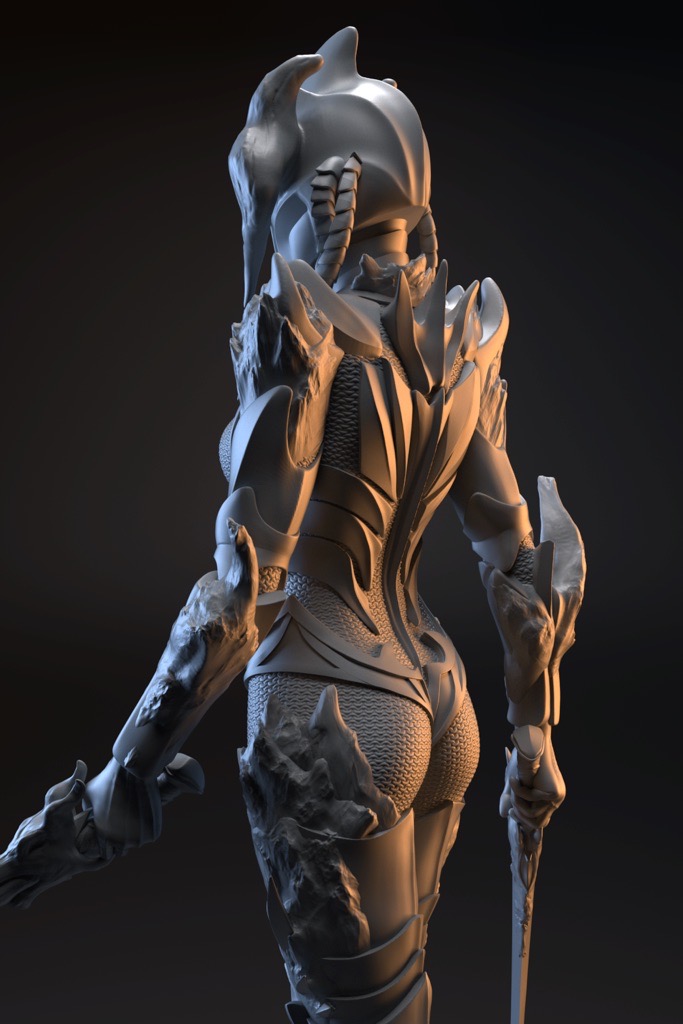 P站图纸印象馆 Gsculpt 牛头铠甲女武士 Gsculpt 牛头铠甲女武士