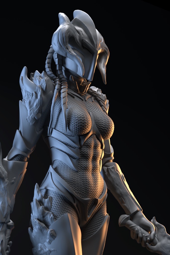 P站图纸印象馆 Gsculpt 牛头铠甲女武士 Gsculpt 牛头铠甲女武士