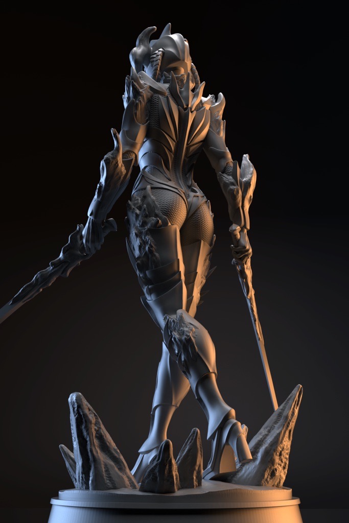 P站图纸印象馆 Gsculpt 牛头铠甲女武士 Gsculpt 牛头铠甲女武士