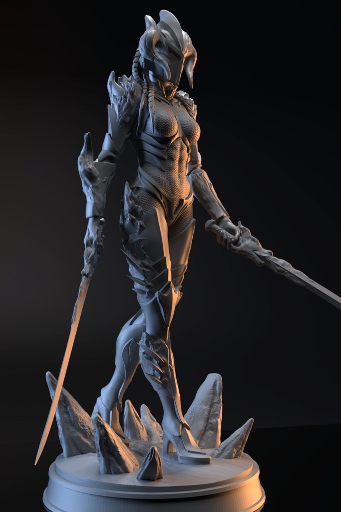 P站图纸印象馆 Gsculpt 牛头铠甲女武士 Gsculpt 牛头铠甲女武士