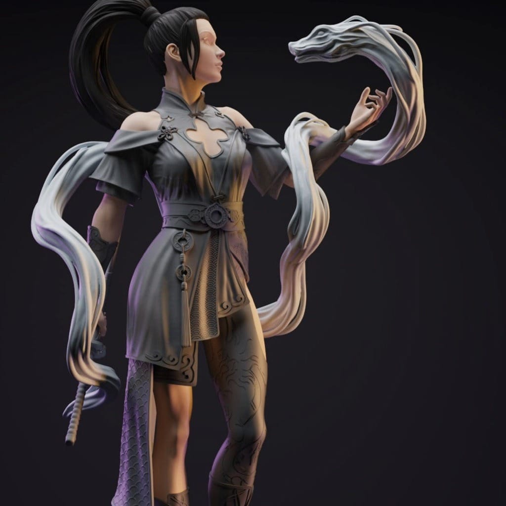 P站图纸印象馆 Gsculpt 龙武士 Gsculpt 龙武士