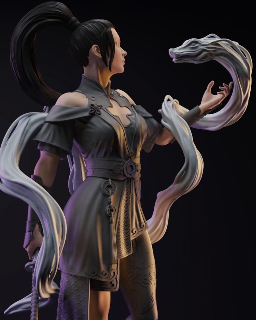 P站图纸印象馆 Gsculpt 龙武士 Gsculpt 龙武士