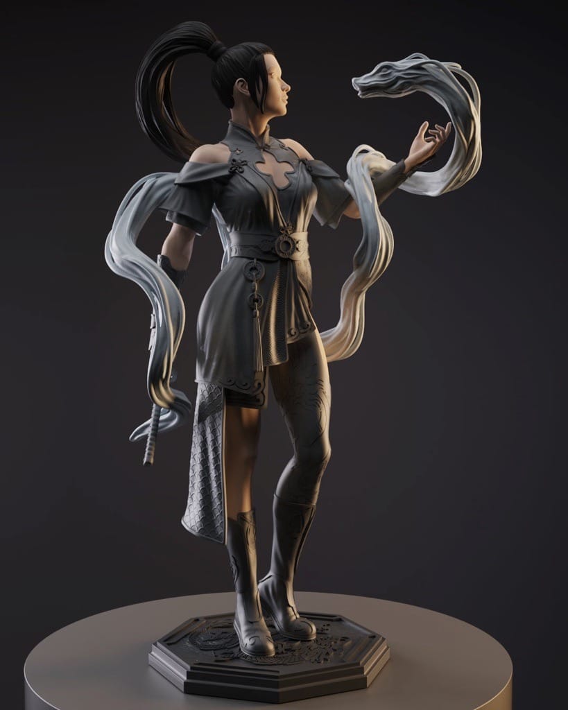 P站图纸印象馆 Gsculpt 龙武士 Gsculpt 龙武士