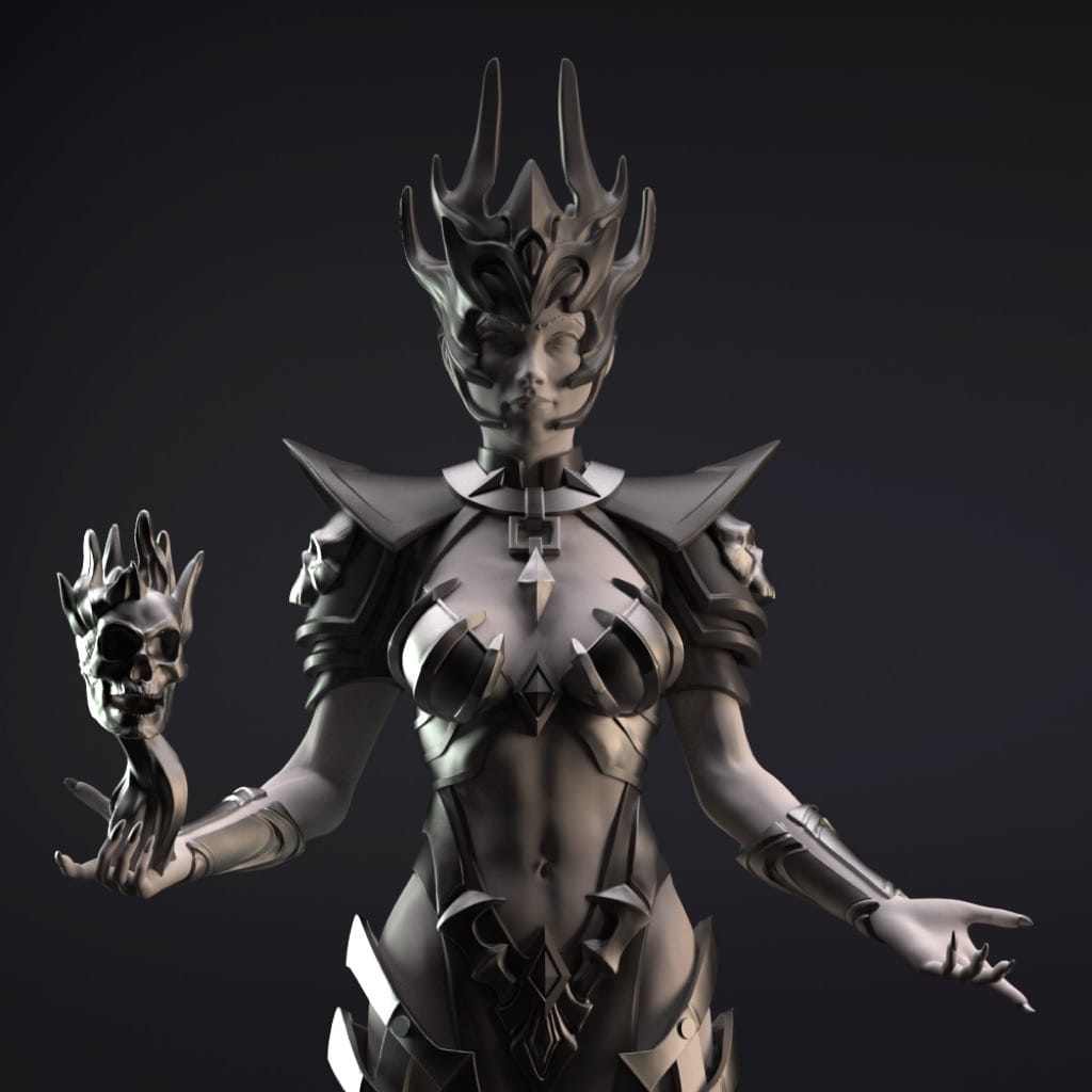 P站图纸印象馆 Gsculpt 死亡女祭司 奈克罗姆 Gsculpt 死亡女祭司 奈克罗姆