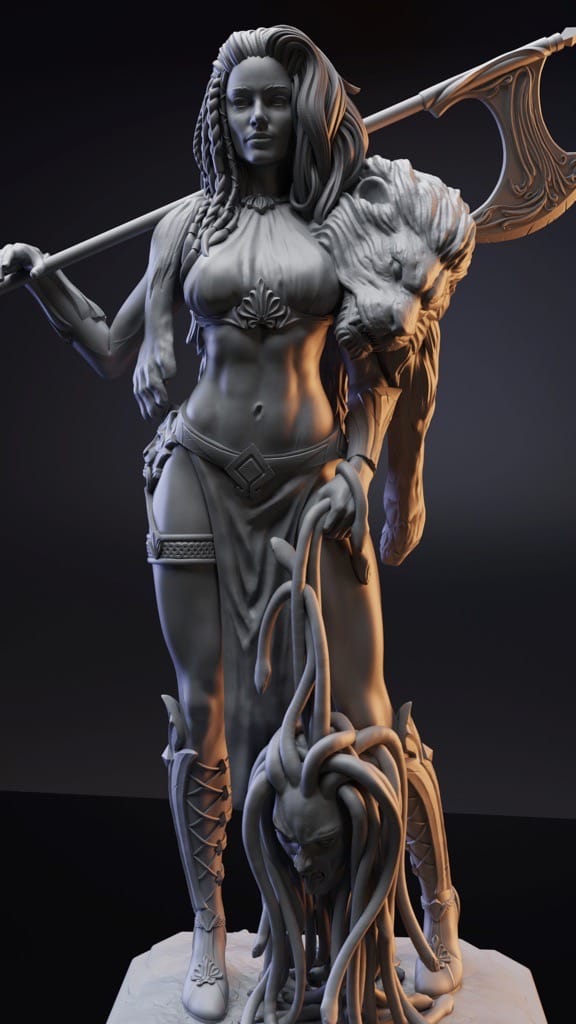 P站图纸印象馆 Gsculpt 命运女神 Gsculpt 命运女神