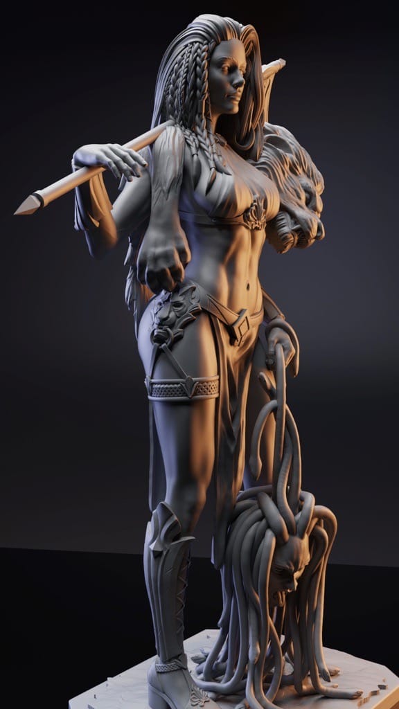P站图纸印象馆 Gsculpt 命运女神 Gsculpt 命运女神