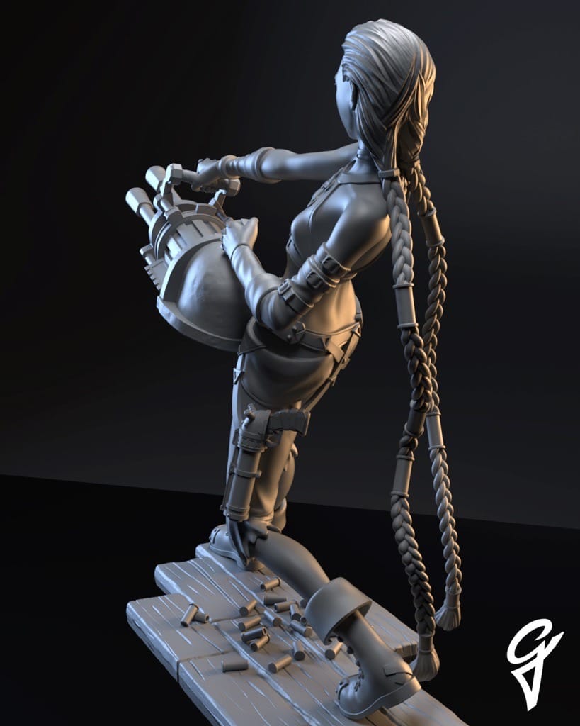 P站图纸印象馆 Gsculpt 英雄联盟 金克丝 Gsculpt 英雄联盟 金克丝