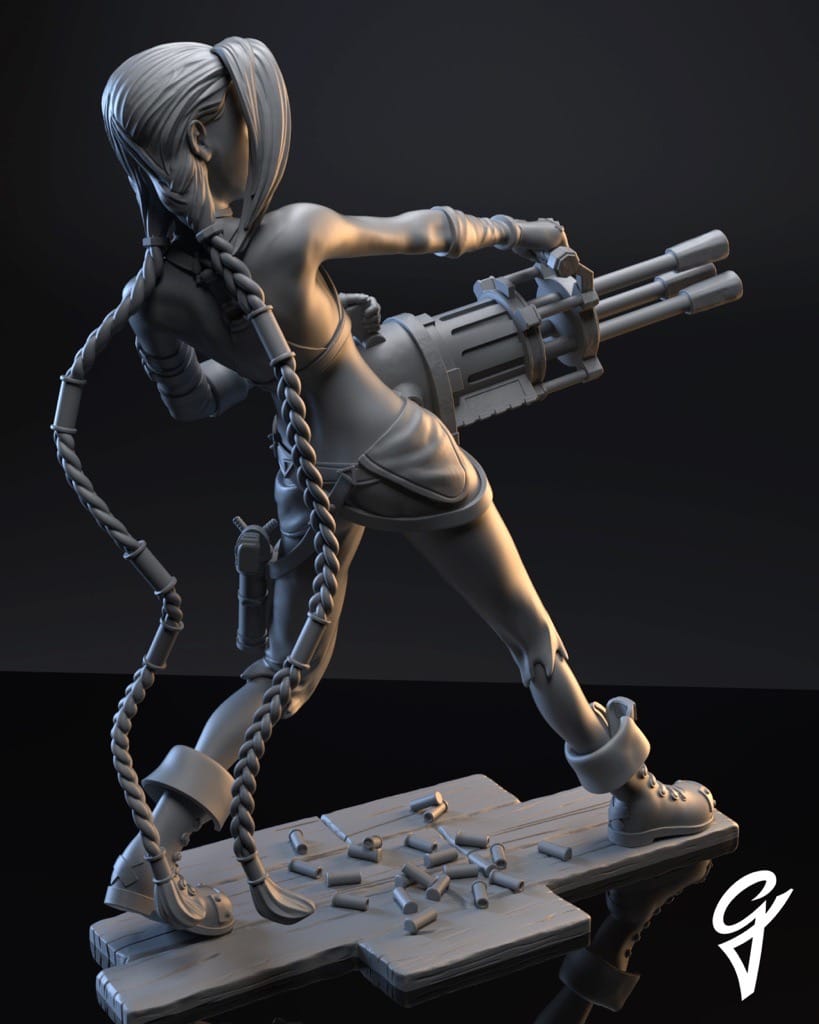 P站图纸印象馆 Gsculpt 英雄联盟 金克丝 Gsculpt 英雄联盟 金克丝