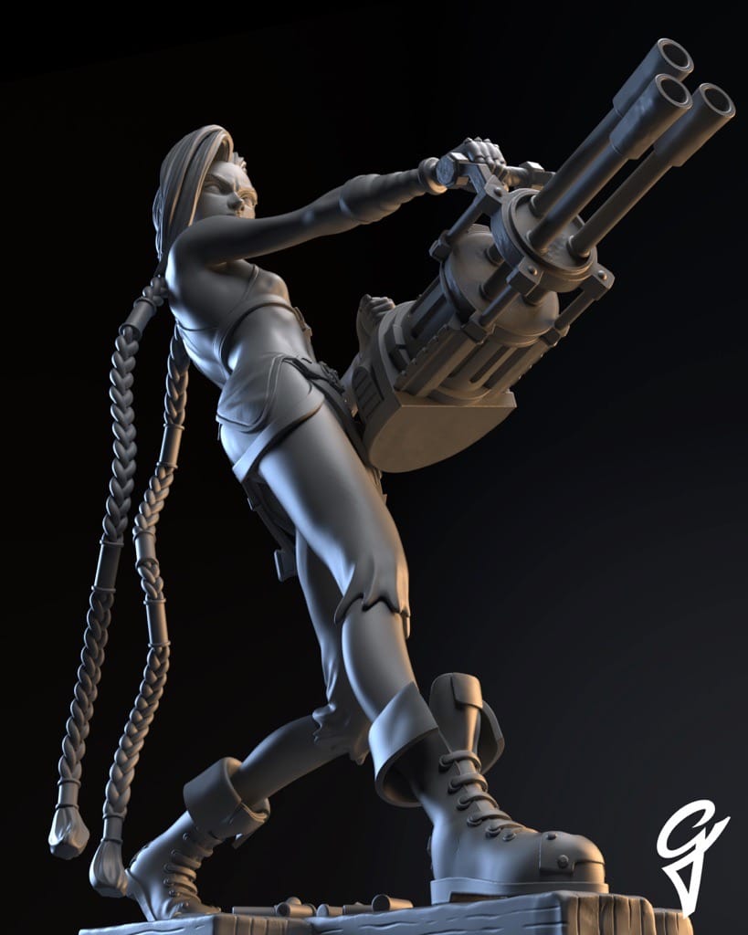 P站图纸印象馆 Gsculpt 英雄联盟 金克丝 Gsculpt 英雄联盟 金克丝