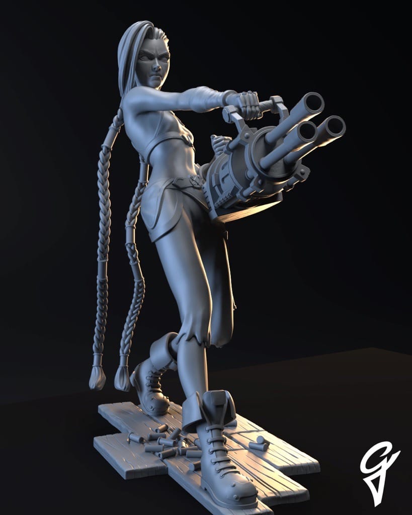 P站图纸印象馆 Gsculpt 英雄联盟 金克丝 Gsculpt 英雄联盟 金克丝