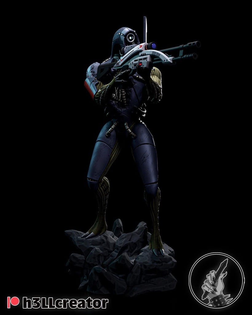 P站图纸印象馆 H3LL 质量效应 军团狙击 H3LL 质量效应 军团狙击