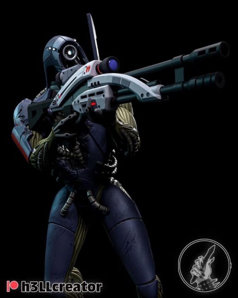 P站图纸印象馆 H3LL 质量效应 军团狙击 H3LL 质量效应 军团狙击