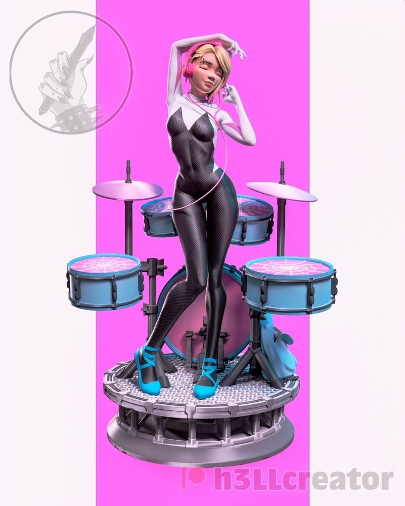 P站图纸印象馆 H3LL 漫威 蜘蛛侠 格温·斯黛西 H3LL 漫威 蜘蛛侠 格温·斯黛西