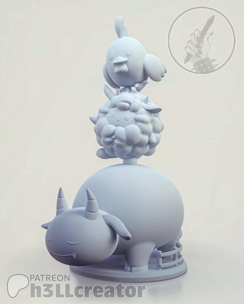 P站图纸印象馆 H3LL 幻兽帕鲁 H3LL 幻兽帕鲁