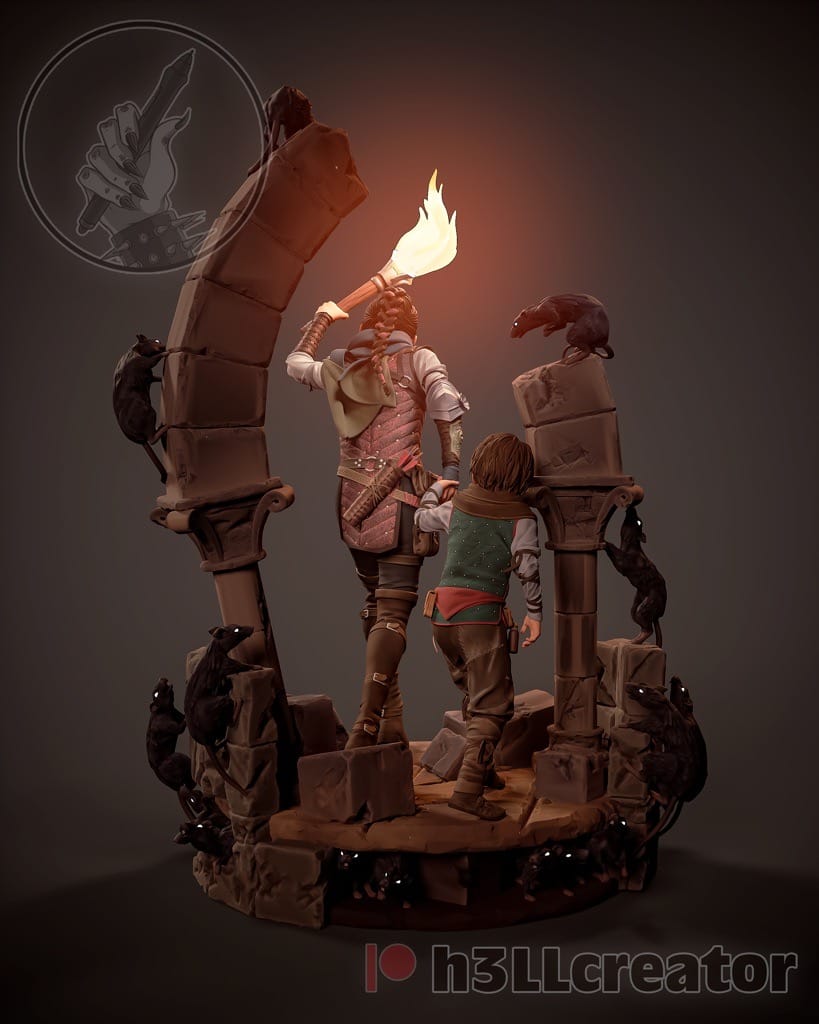 P站图纸印象馆 H3LL 瘟疫传说 阿米西亚和雨果 H3LL 瘟疫传说 阿米西亚和雨果