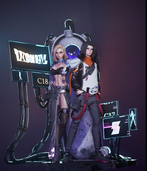 P站图纸印象馆 Hybris 龙珠 赛博朋克版人造人17号18号 Hybris 龙珠 赛博朋克版人造人17号18号