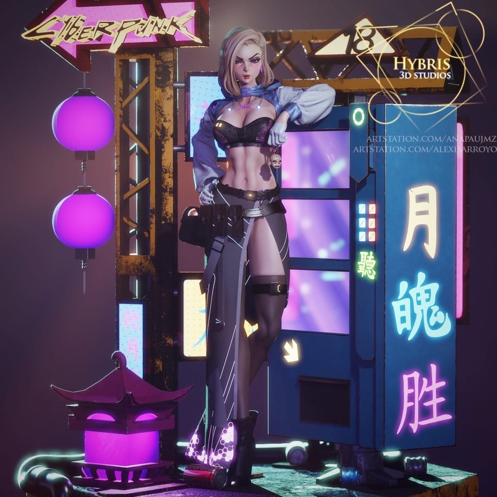 P站图纸印象馆 Hybris 龙珠 人造人17号 Hybris 龙珠 人造人17号