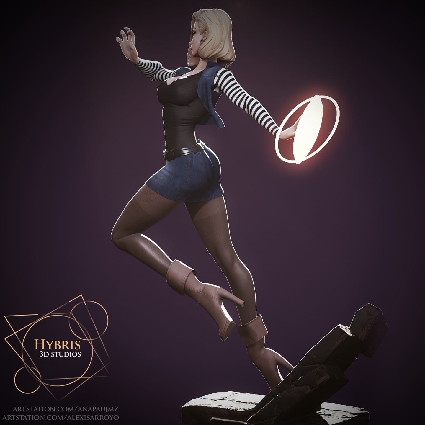 P站图纸印象馆 Hybris 龙珠 人造人17号 Hybris 龙珠 人造人17号