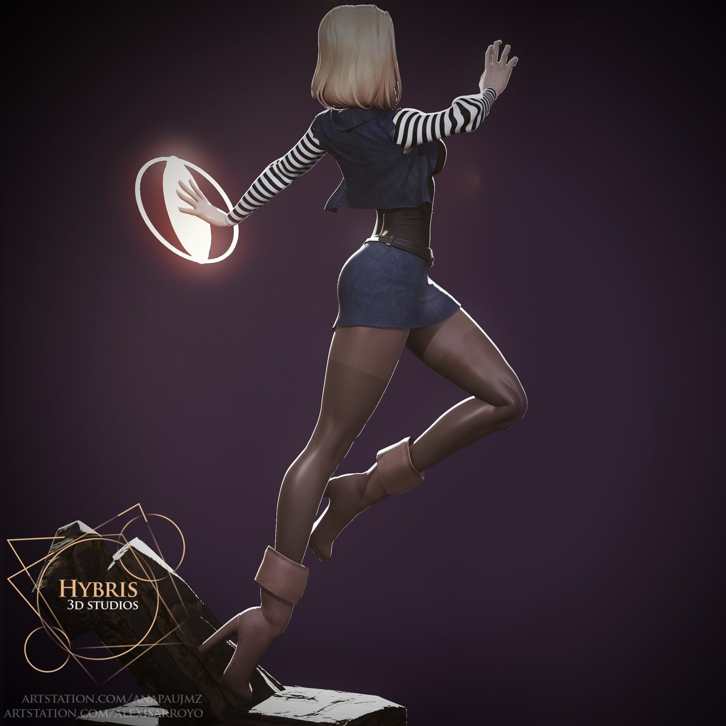 P站图纸印象馆 Hybris 龙珠 人造人17号 Hybris 龙珠 人造人17号